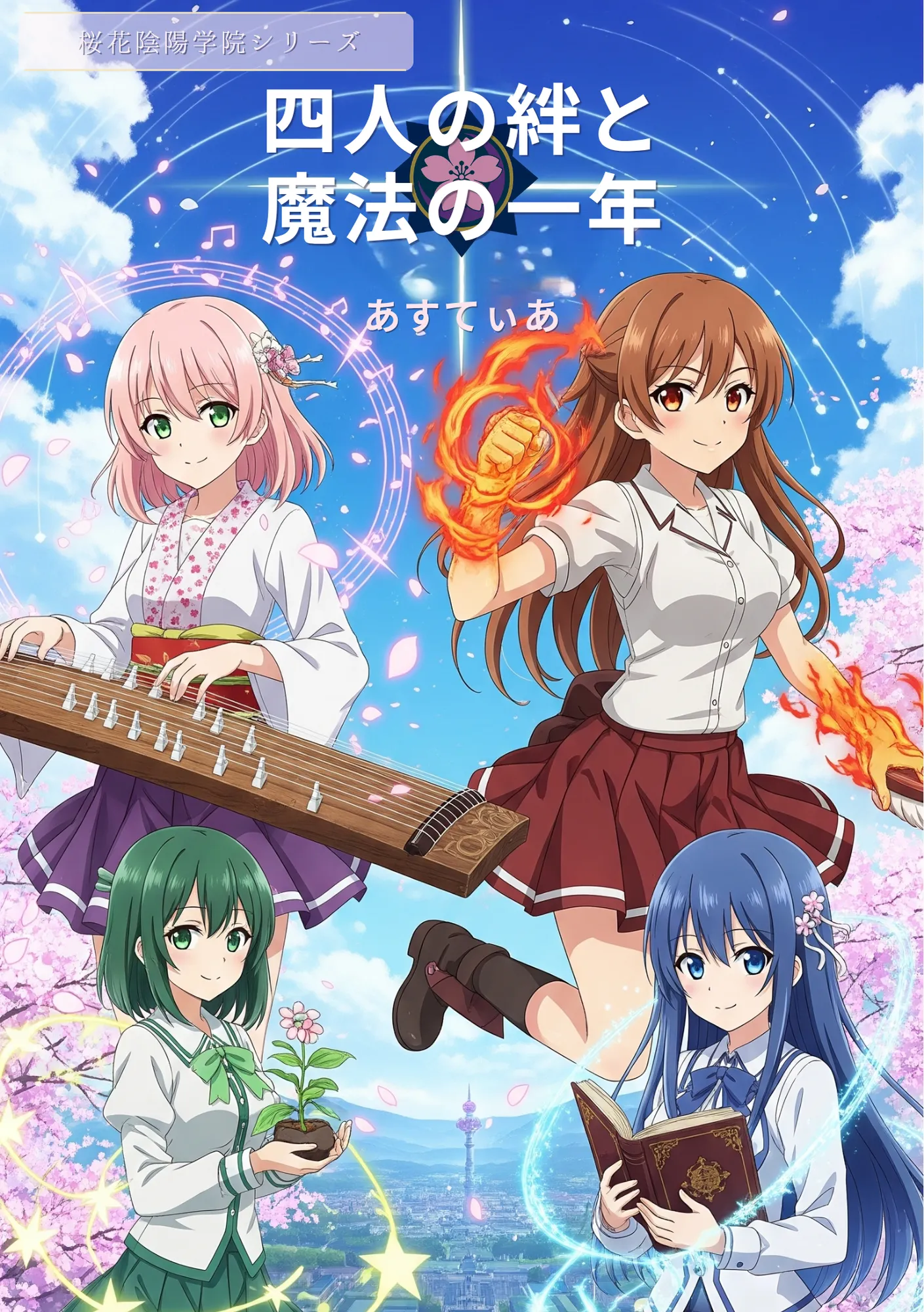 桜花陰陽学院：四人の絆と魔法の一年